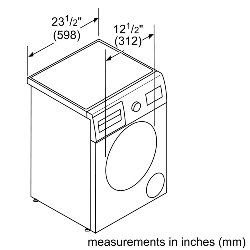 Bosch 500 Series 2.2 Cu. Ft. Front Load Washer and 4 Cu. Ft. Electric